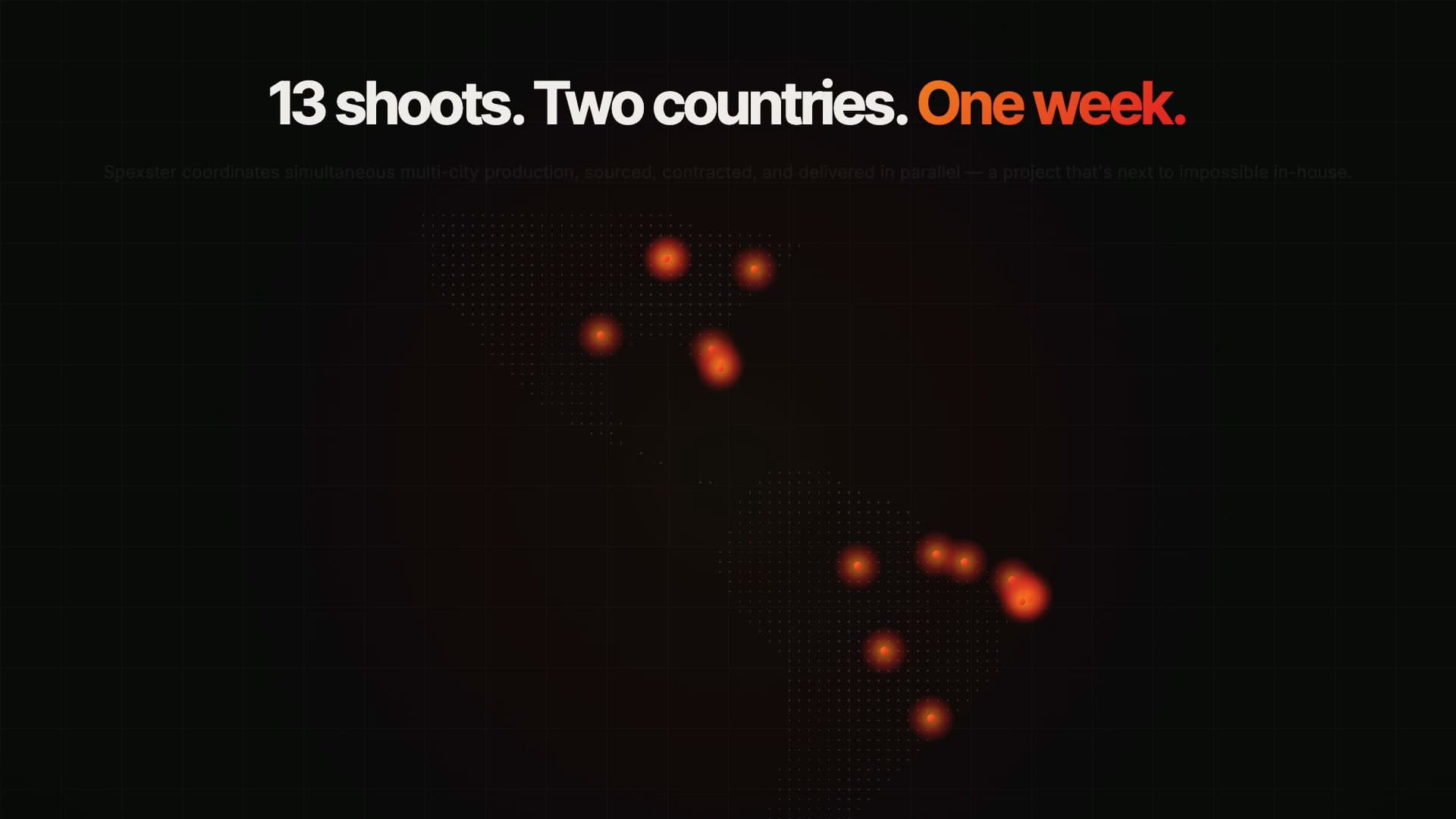 DIVE Billboards × Spexster — 13 shoots, two countries, one week